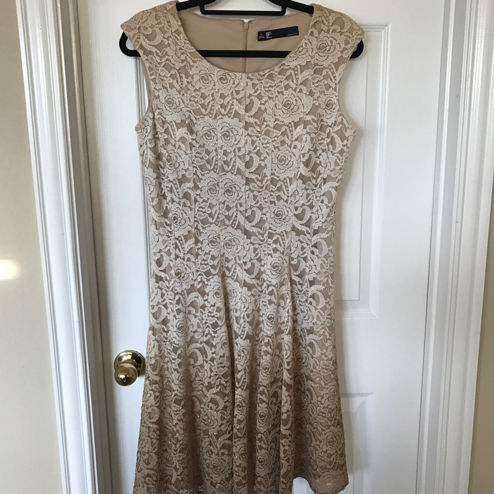 Champagne Lace Dress